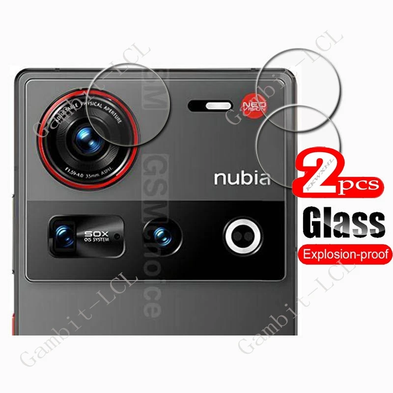 2 uds 3D 9H HD película de lente de cámara para ZTE Nubia Z70 Ultra 6,85 "ZTENubiaZ70Ultra Z70Ultra cubierta protectora trasera de vidrio