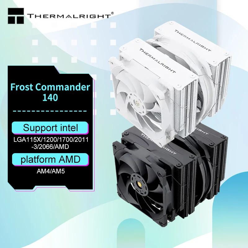 Thermalright FC140 tubo de calor AGHP, radiador de soldadura por reflujo de galvanoplastia completa, ventilador de nivel de rendimiento de rodamiento de S-FDB, 5x8mm