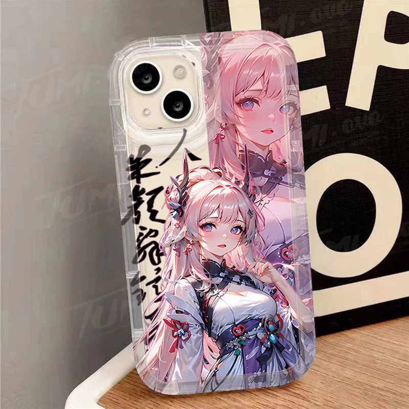 Funda Genshin Impact Kamisato Ayaka Yoimiya para Huawei P30 P40 P50 P60 Pro Honor 100 90 80 70 60 50 X9 X9A X8 X5 Magic5 Magic 5 - imagen 4