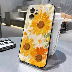 Funda iPhone 16 Pro Antigolpes Crisantemo Amarillo