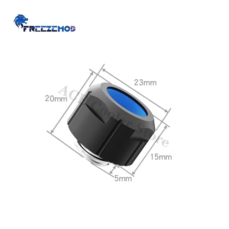 FREEZEMOD-accesorio de tubería dura antiapagado para refrigeración de PC, para tubos PETG PMMA OD14MM, ajuste manual rápido fijo con llave Allen - imagen 2