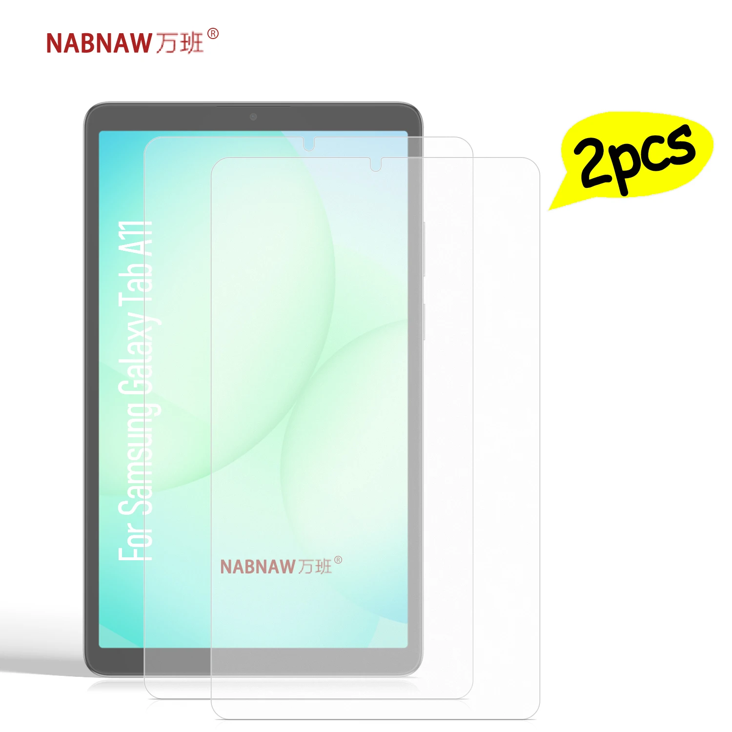 Protector de pantalla de película de vidrio templado Full HD de 2 piezas para Samsung Galaxy Tab A11 8,7 pulgadas Wifi LTE PC cubierta a prueba de arañazos - imagen 2