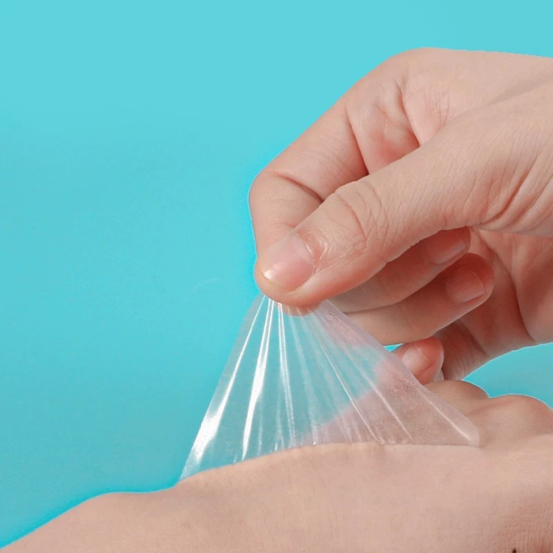 Parches adhesivos de vendaje para heridas a prueba de agua, vendaje de película transparente, pasta de fijación de aguja para infusión, 10 Uds. - imagen 3