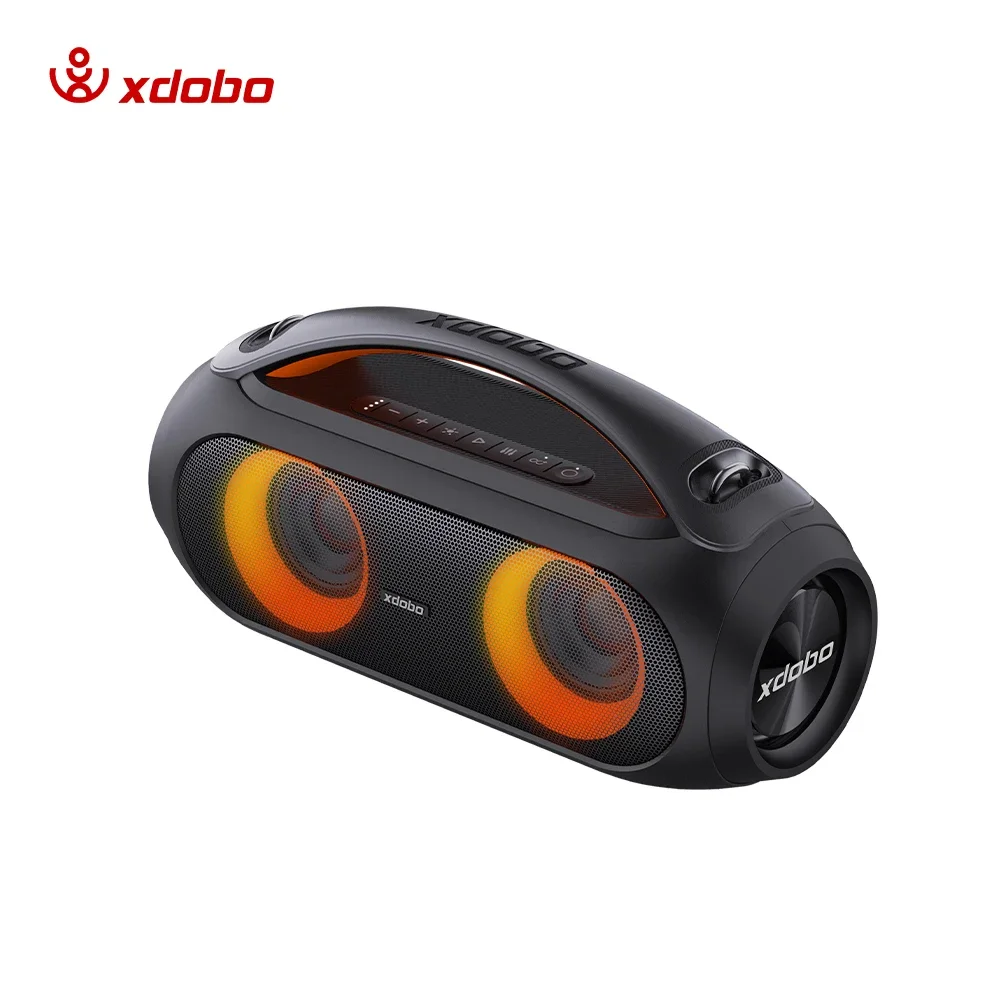 XDOBO-altavoz portátil VIBE PLUS con Bluetooth, Subwoofer inalámbrico de 80W, 10400mAh, TWS, USB/TF/AUX, luz RGB - imagen 5