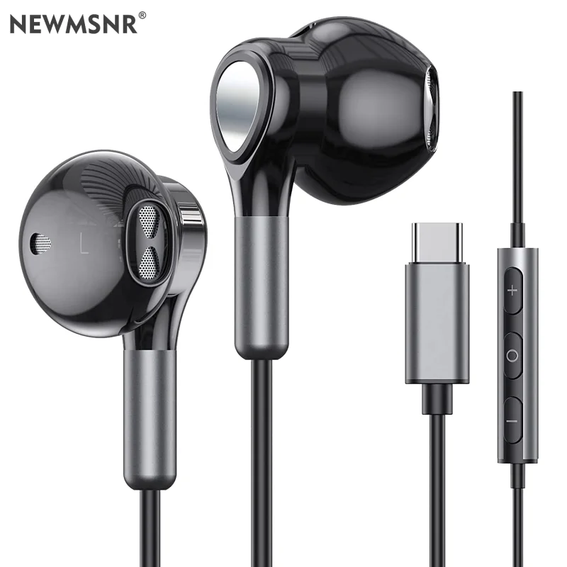 Auriculares digitales de 32 bits 9D Supergraves tipo C y 3,5mm, auriculares intrauditivos con bobina móvil de 14mm, auriculares magnéticos BES/DAC para jugadores con micrófono HD - imagen 2