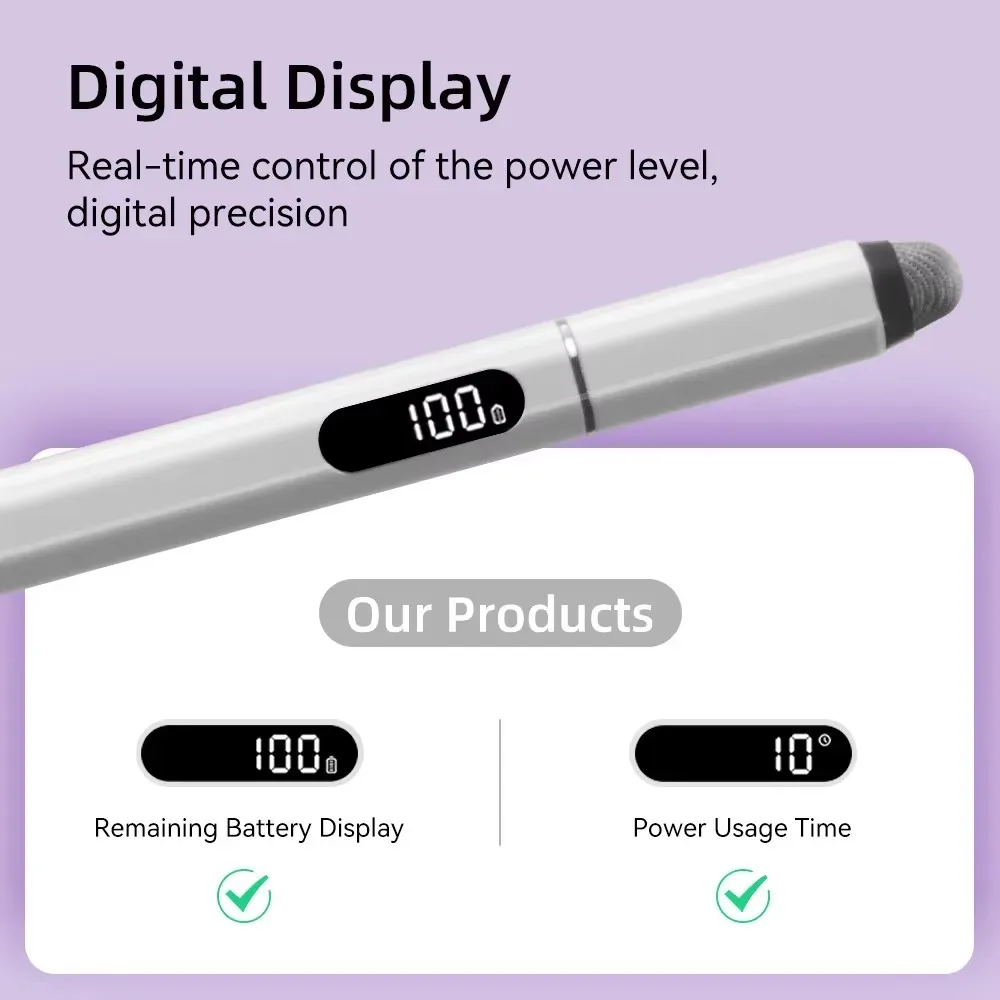 Para iPad Pencil 2018-2025 Air 6 M2 Pro M4 lápiz óptico con inclinación de rechazo de palma 10. a generación Air 4 5 Pro 11 12,9 13 accesorios para ipad - imagen 2