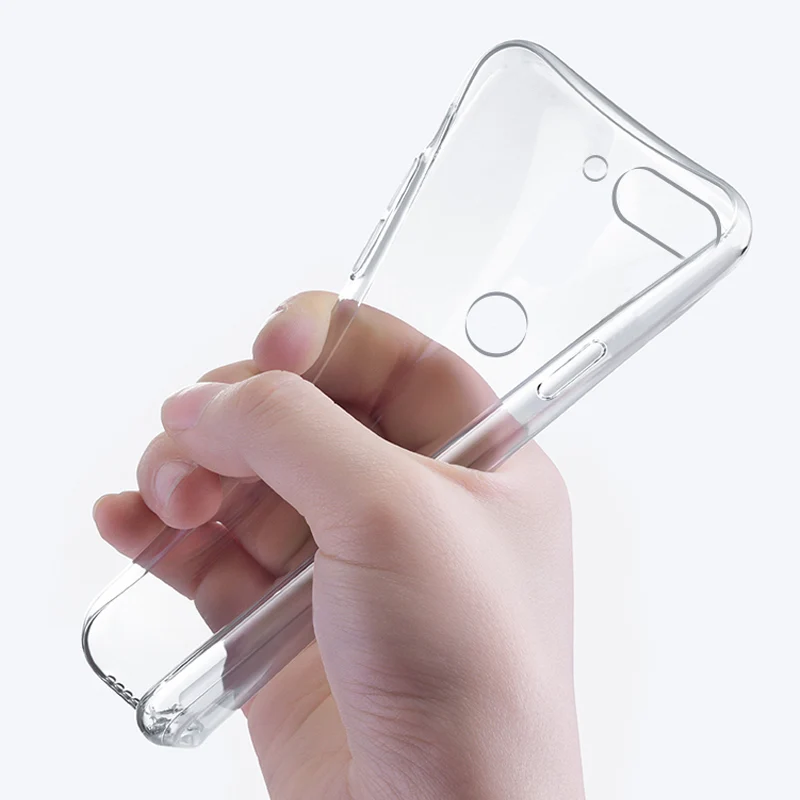 Funda alta de TPU para Xiaomi Mi 8 Lite, funda trasera transparente delgada de silicona suave para Xiaomi Mi 8 Mi8 lite - imagen 3