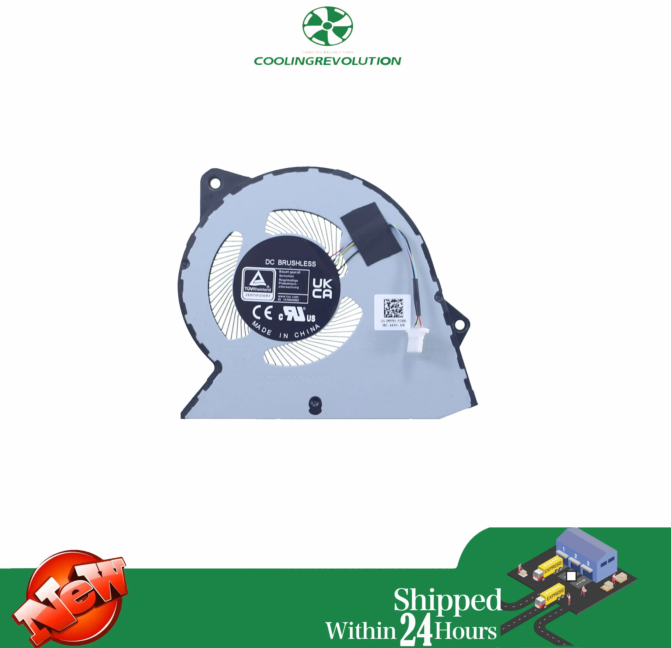 Ventilador de refrigeración de CPU para portátil Dell Vostro 16 5640 - imagen 2