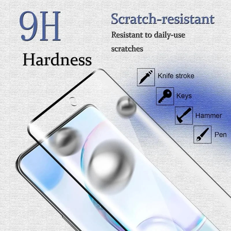 4 Uds 9H película protectora de pantalla curvada para Huawei Honor 300 200 100 80 Pro 90 70 Lite 50 60 Pro vidrio templado HD - imagen 3