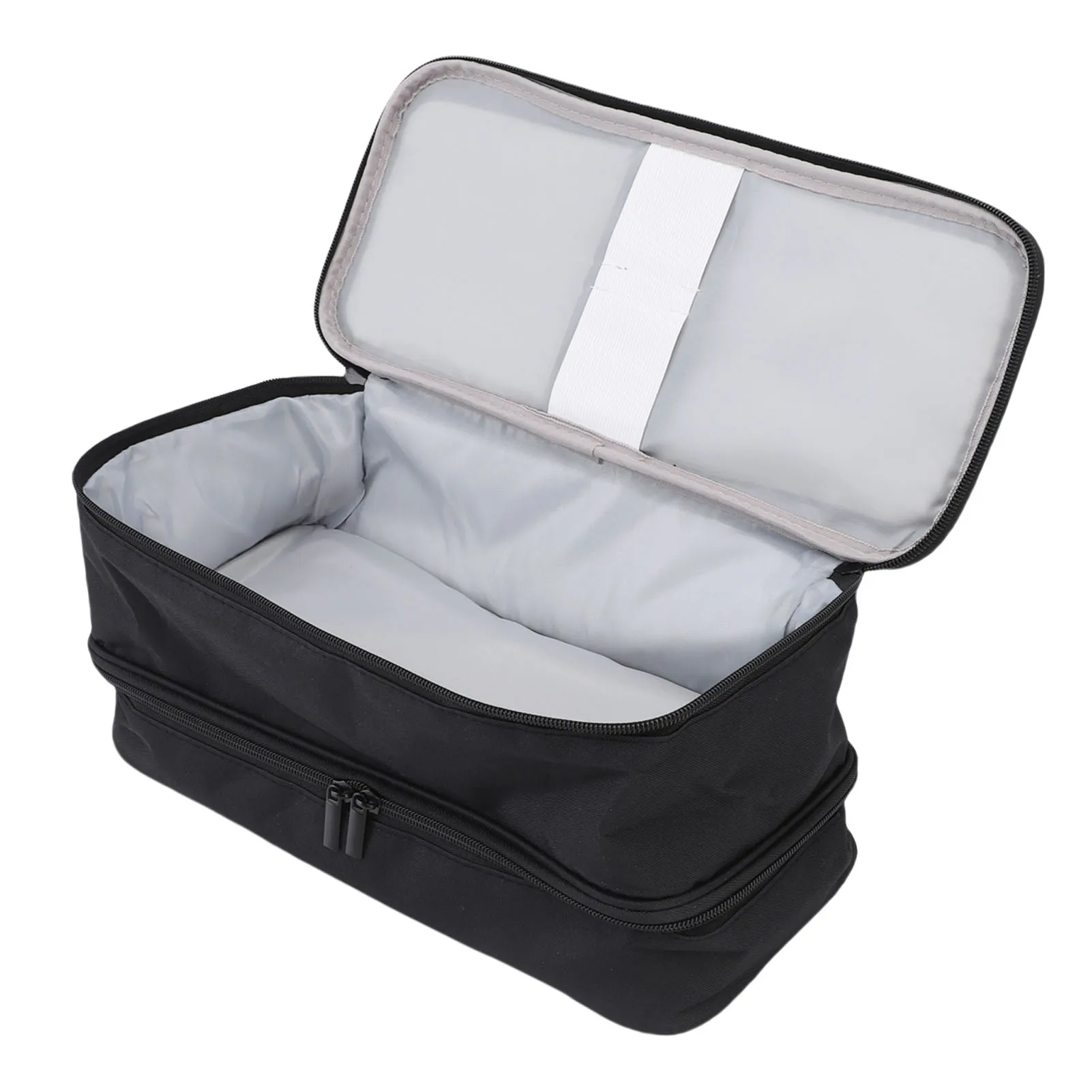 Estuche de transporte de doble capa Estuche de transporte de doble capa Bolsa organizadora de herramientas de secador de pelo portátil Bolsa de almacenamiento de viaje de gran capacidad