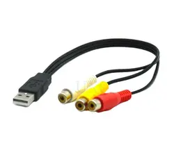 Adaptador USB a RCA Hembra – Convertidor Audio Vídeo HDTV