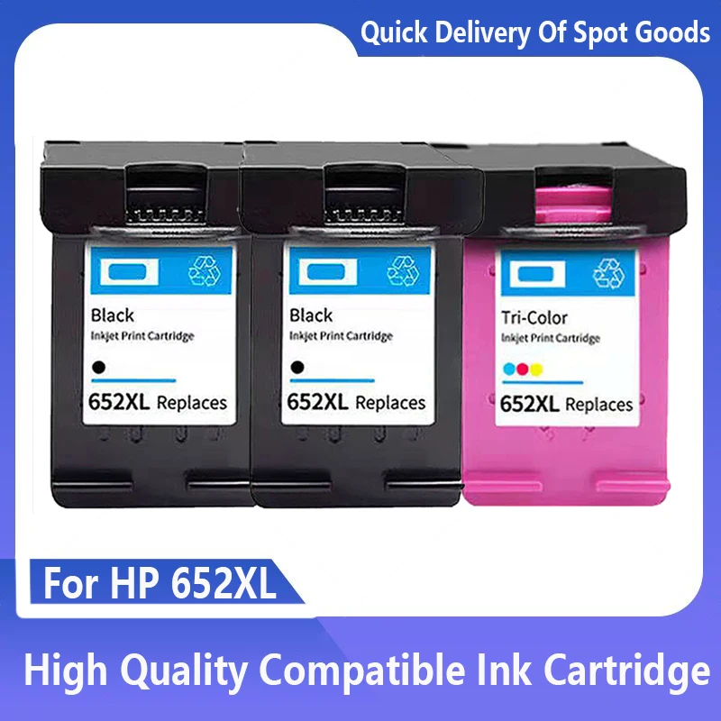 Reemplazo de cartucho de tinta para impresora HP 652XL, 652, Deskjet 652, 1115, 1118, 2135, 2136, 2138, 3635, 3636, 3835, 4536, 4538