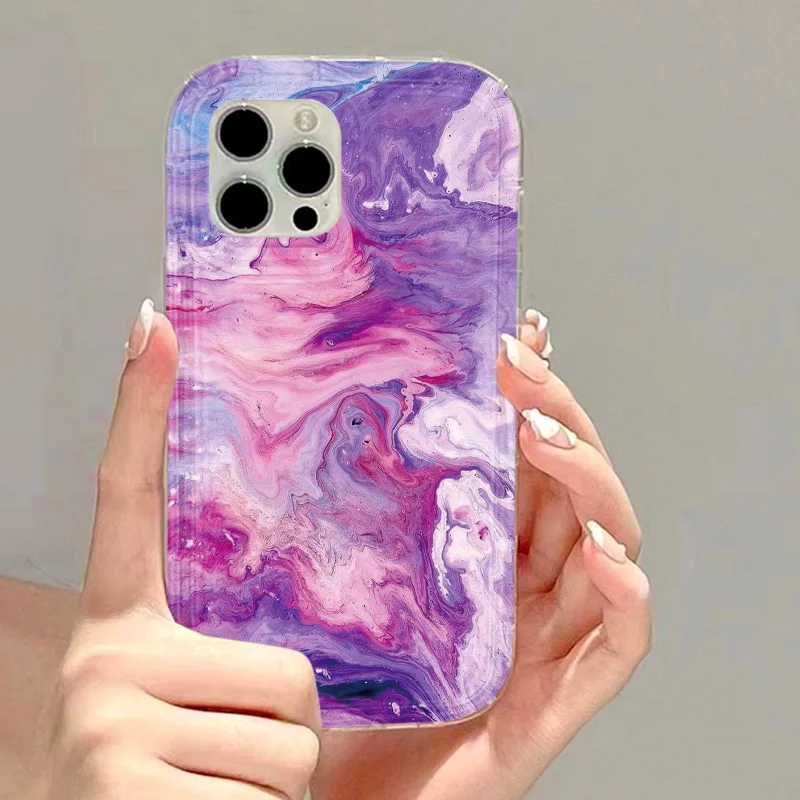 Funda de teléfono de piedra de mármol para iPhone, 11, 15, 13, 14, 12 Pro Max, XR, X, XS, 7, 8 Plus, 15Pro Max, 13Pro Max, 6s, SE, 2020, Funda de silicona suave - imagen 2