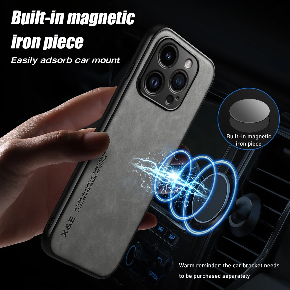 Funda de cuero magnética de lujo para Oneplus 13 12 11 10T 8 9 Pro 7 8T 9RT ACE 5 2 3V Nord Funda Capa soporte para coche - imagen 5