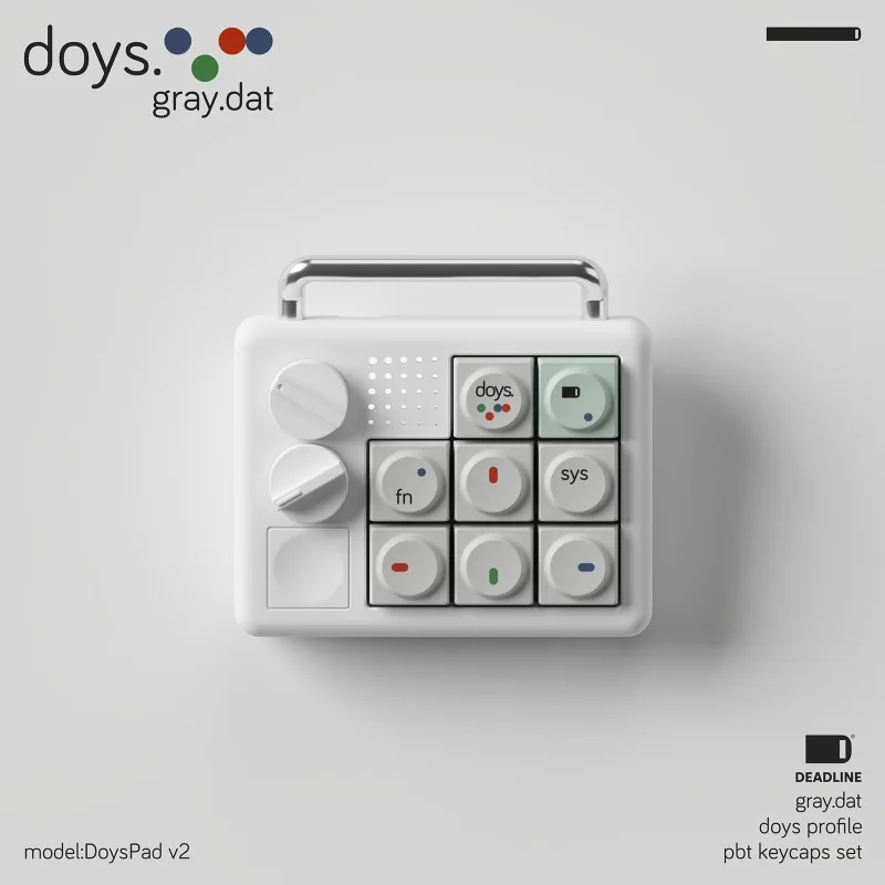 Juego de teclas con tema de Dat gris Doys, teclas de teclado con interruptor MX de sublimación PBT personalizadas para accesorios de teclado mecánico, regalos - imagen 3