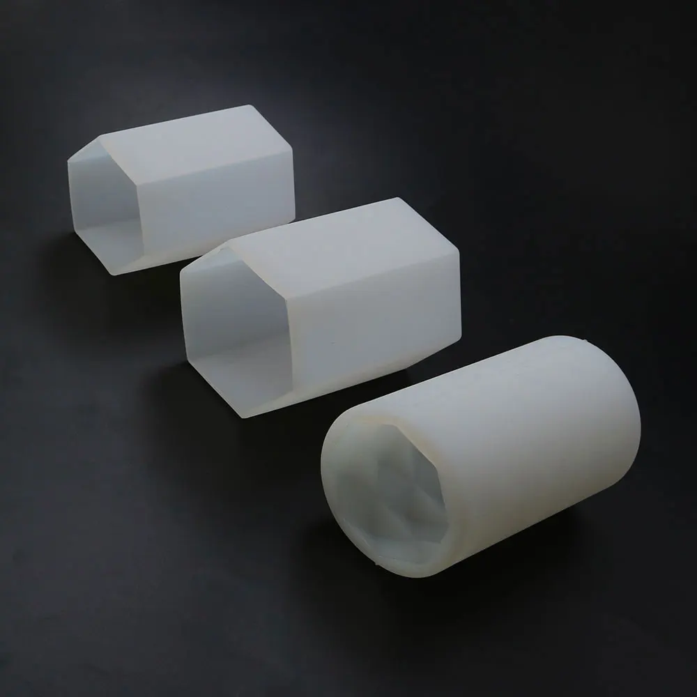 JCD nuevo molde de gota espejo flor seca múltiples especificaciones cilíndricas Hexagonal vela adornos molde de silicona herramientas de resina - imagen 2