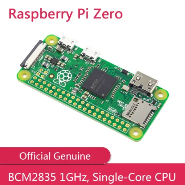Placa Raspberry Pi Zero Original versión 1,3 con CPU de un solo núcleo de 1GHz 512MB RAM o Kit Zero