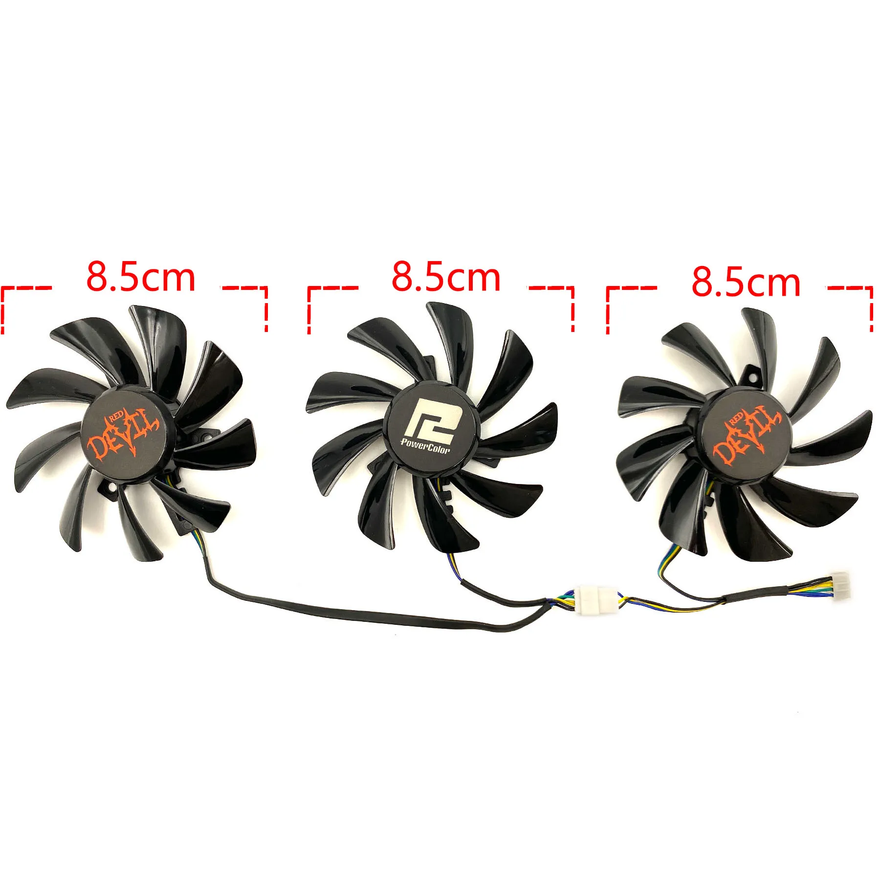 Ventilador de repuesto para tarjeta gráfica POWERCOLOR Radeon RX5700 5700XT Red Devil, nuevo - imagen 2