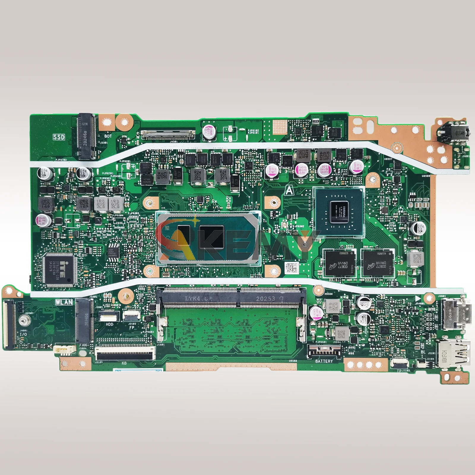 Placa base para ordenador portátil X409JP para ASUS X409J A409J A509J Y4200J X409JB F409J X409JP P1510CJA F509J R409J placa base 10. a generación I3 i5 i7 - imagen 3