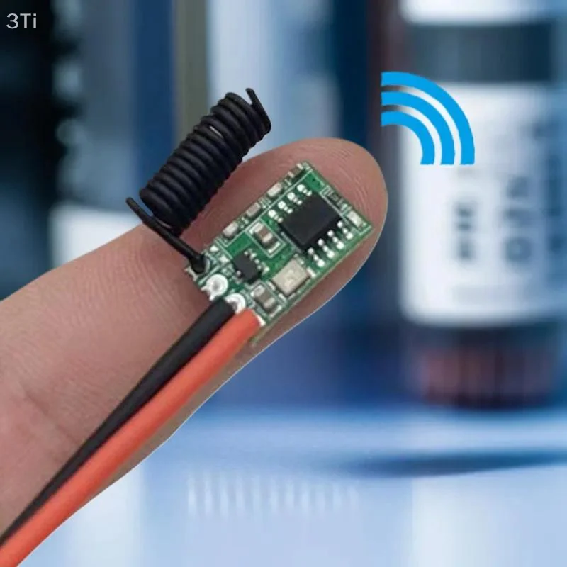1 Uds DC 12V 3V 5V 9V código de aprendizaje 433,92 MHz 1 salida CH para controles remotos 1527 codificación 433Mhz módulo transmisor inalámbrico RF - imagen 4