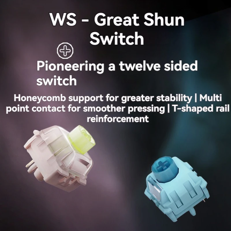 Interruptor lineal, interruptores de párrafo, gatillo HIFI, 40g, 45g, intercambiable en caliente, translúcido, personalizado, accesorios de teclado mecánico DIY