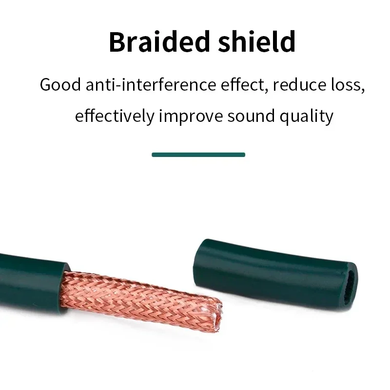 Cable de altavoz amplificador RCA, Cable de interconexión DIY para mezclador de cine en casa, Audio HIFI fuerte, actualización, Cable a granel de alta calidad, 5M, 10M - imagen 2