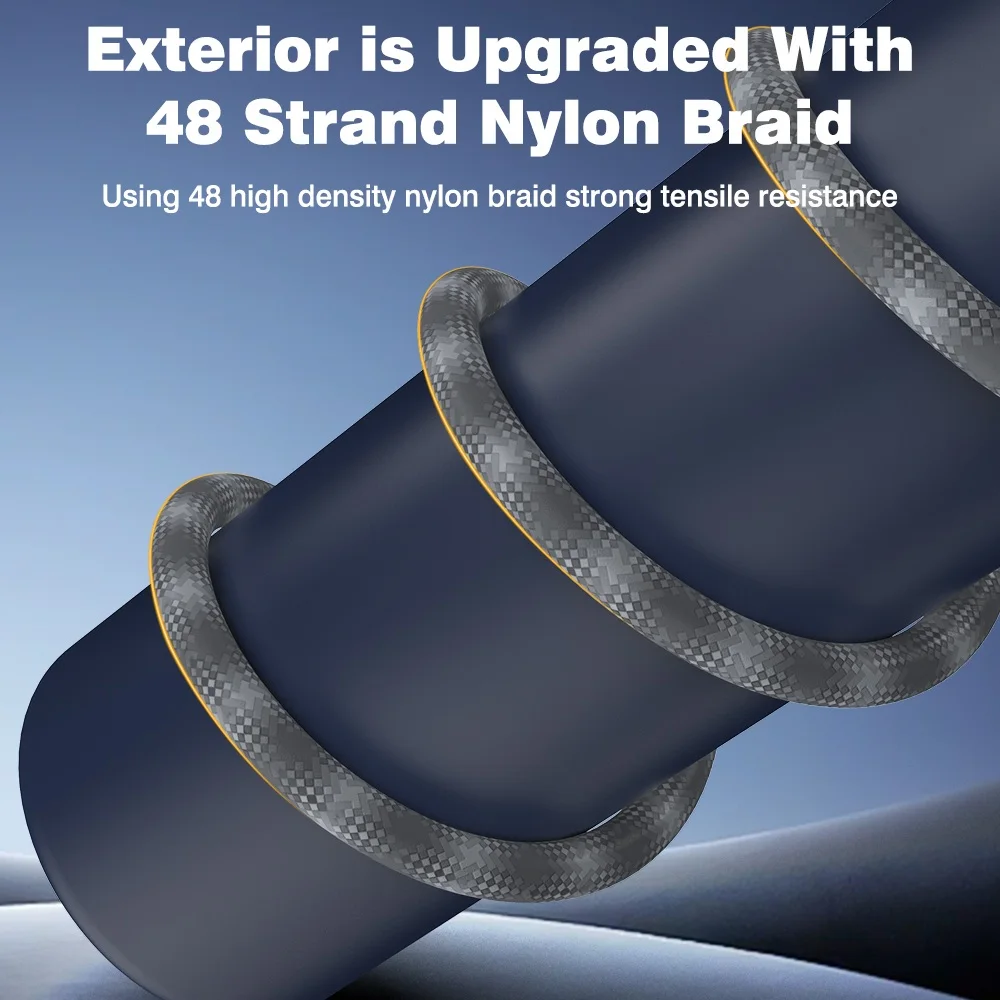 Cable Ethernet Cat8 clásico, 0,5 m, 5m, 10m, 15m, 20m, 40Gbps, nailon trenzado, plano, redondo, Cat 8, RJ45, red Lan, Cable de conexión para enrutador y PC - imagen 5