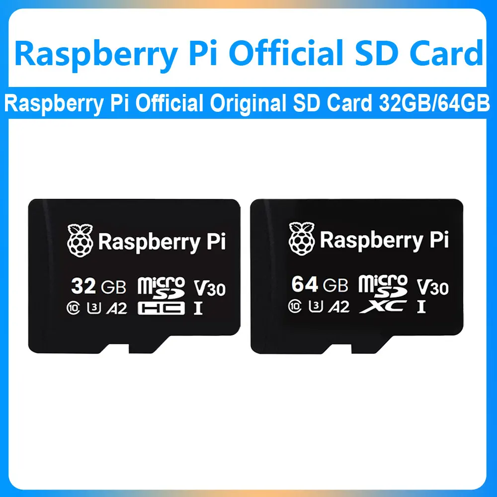 Tarjeta SD TF Original oficial Raspberry Pi de 32GB/64GB diseñada por Raspberry Pi Speed Class: C10, U3, V30, A2 para Raspberry Pi - imagen 2