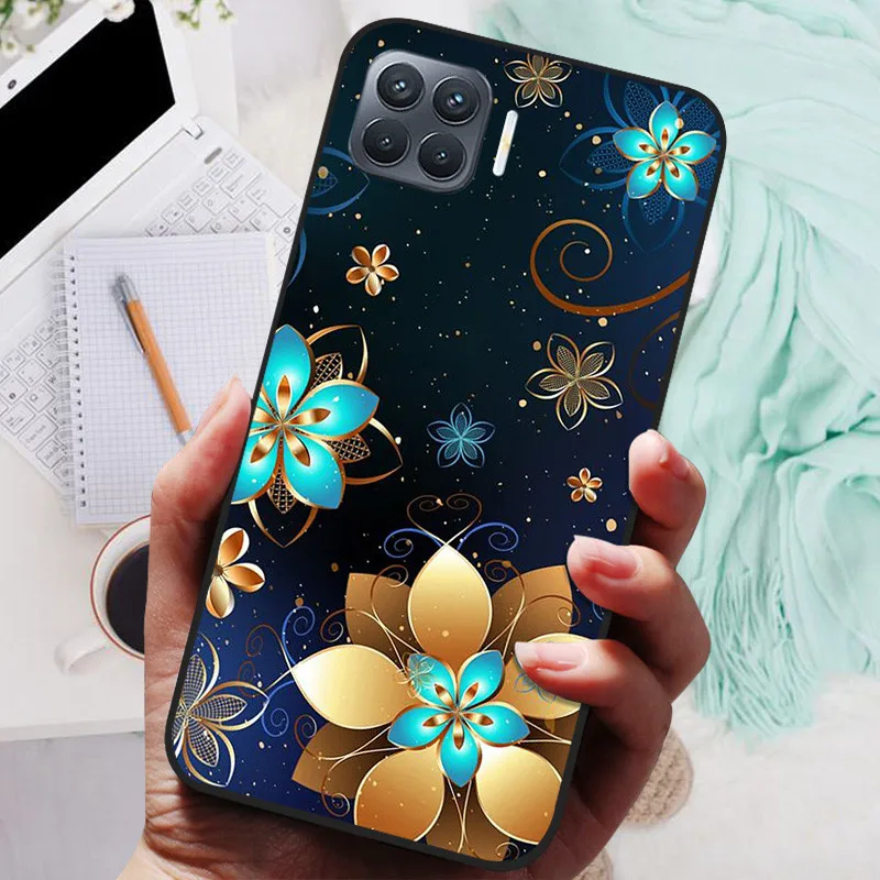 Para Oppo A73 funda Oppo A93 Fundas de silicona suave TPU funda bonita de dibujos animados para Oppo A73 A93 F17 Pro fundas de teléfono Reno 4 Lite - imagen 4