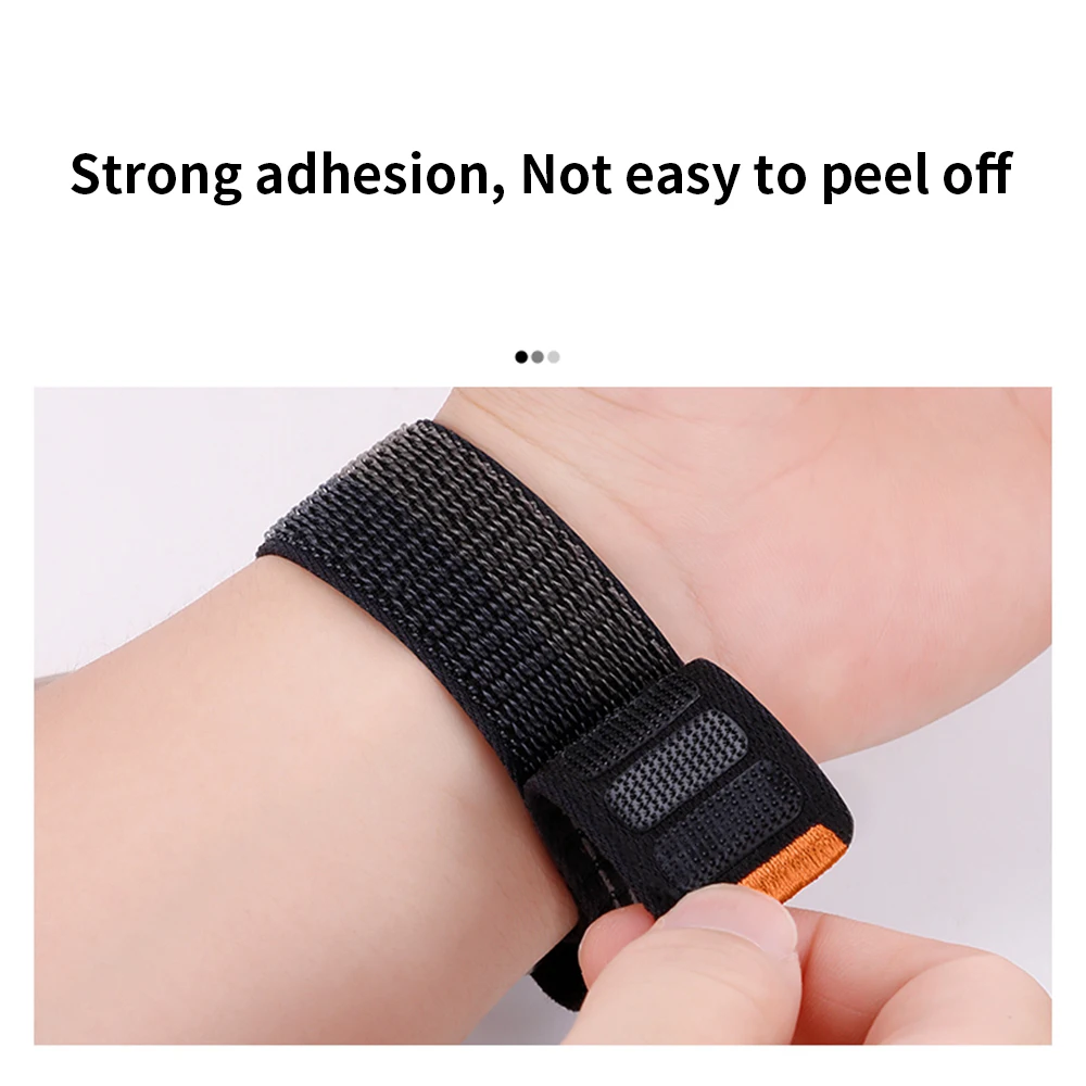 Correa deportiva de nailon de fácil ajuste de 20 mm y 22 mm para Garmin Forerunner 165/255/ 265745   Banda para pulsera Active/Vivoactive 4, correa de reloj Venu 3 - imagen 4