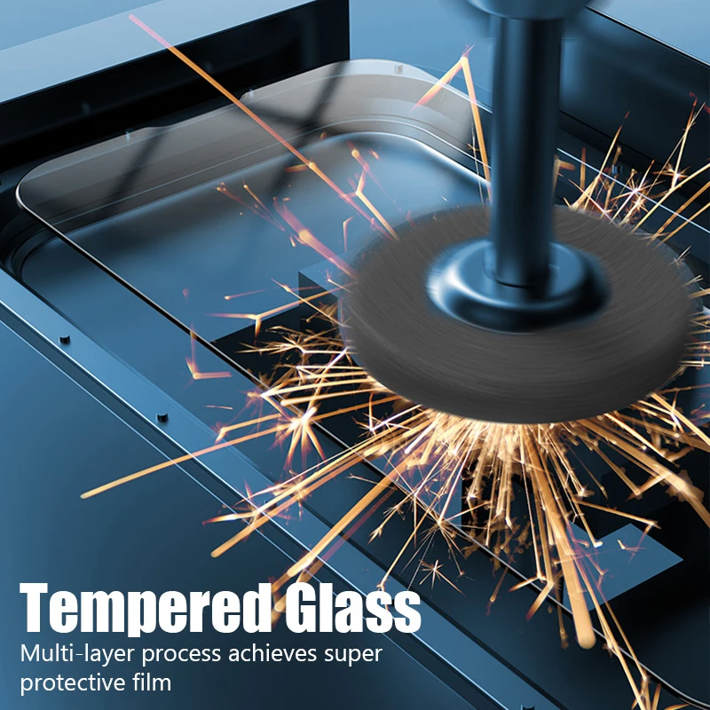 3 uds cubierta completa de vidrio templado para iPhone 15 Pro Max 15 Plus Protector de pantalla para iPhone 14 13 12 11 Pro Max 13 Mini cristal de teléfono - imagen 3