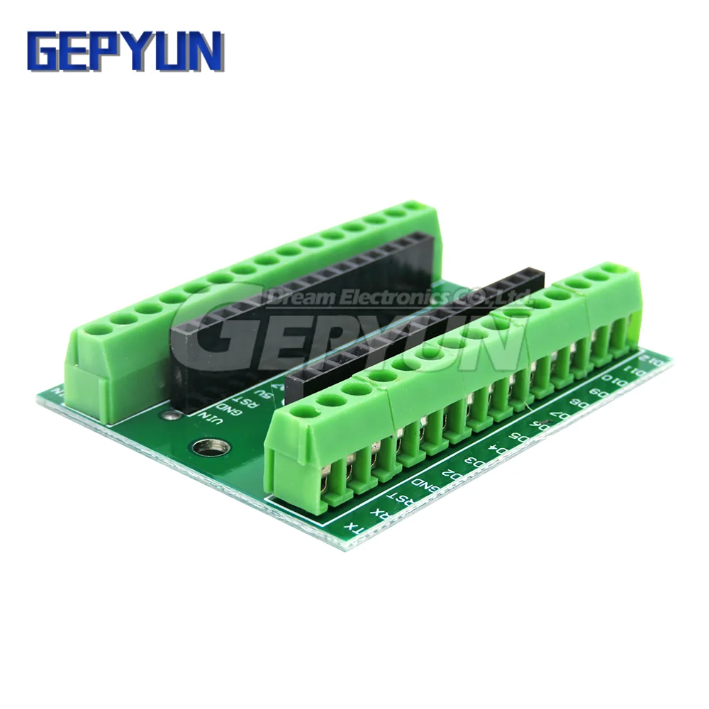 Adaptador de Terminal de controlador NANO V3.0, placa de expansión NANO IO Shield, placa de extensión Simple para Arduino AVR ATMEGA328P - imagen 4