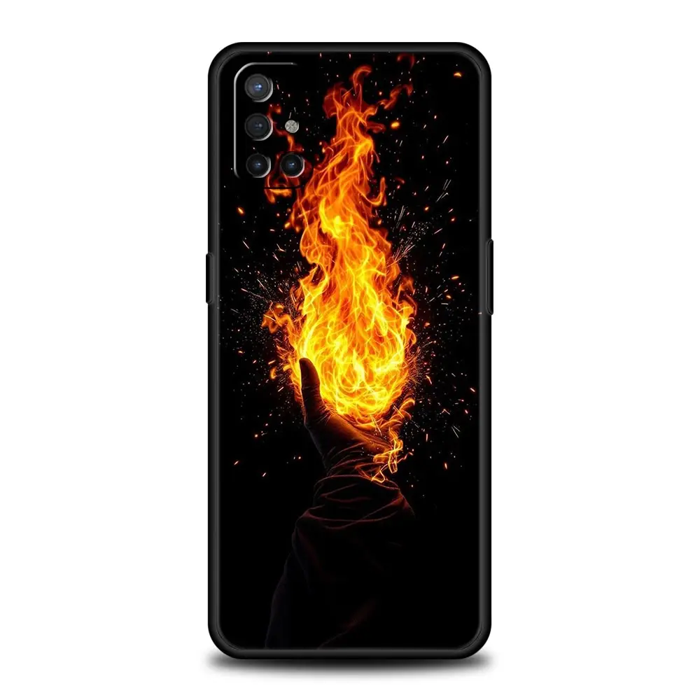 Funda de teléfono con patrón de llama para OnePlus 15 13 12 11 10 9 8 13T 10T 7T Pro 13R 12R 9RT 8T Nord 4 N200 2T CE 2 3 5G Lite - imagen 3