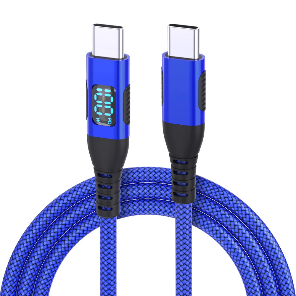 UTHAI YO7 LED digital de doble cabezal TYPE-C carga súper rápida 100W 6A adecuado para Huawei Xiaomi PD cable cargador - imagen 4