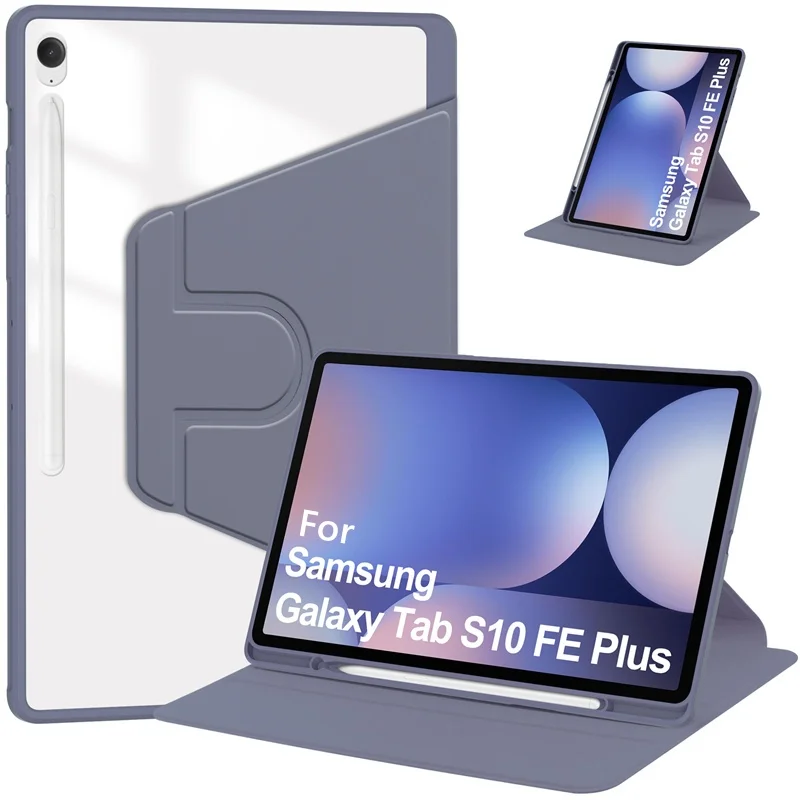 Funda con rotación de 360° para Samsung Galaxy Tab S10 FE Plus con soporte para lápiz para Galaxy Tab S10 FE+ 13.1'' SM-X620 X626B Tab S10 FE 10.9'' SM-X520 X526B