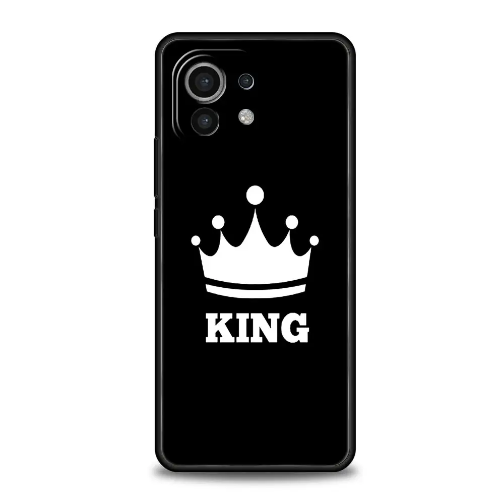 Funda de dibujos animados para móvil, carcasa con diseño de corona y reina para Xiaomi 14, 13T, 12T Pro, 12, 13, 11 Ultra, Mi Note 10 Lite, 10T, 5G Pro, 11T, 11i, 9T - imagen 2