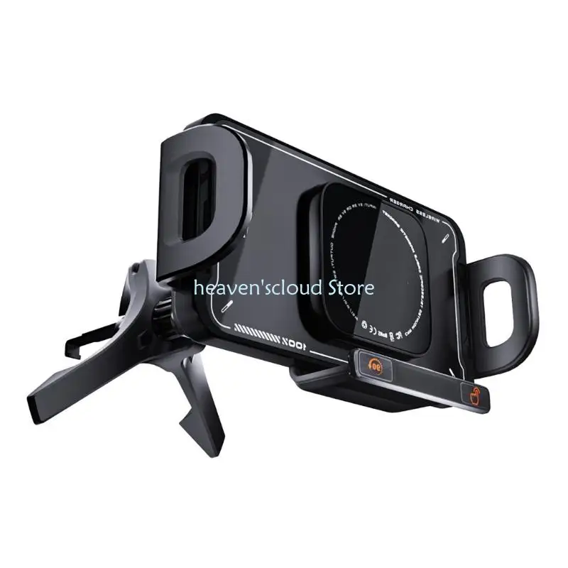 Y88B Soporte universal para teléfono Rack 360 Rotación Diseño plegable Uso del automóvil Todos los teléfonos inteligentes - imagen 5