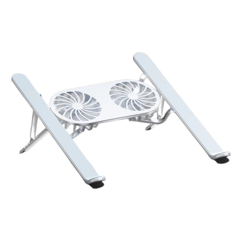 Soporte aluminio LED del cojín enfriamiento portátil del ordenador portátil para juego y oficina - imagen 2