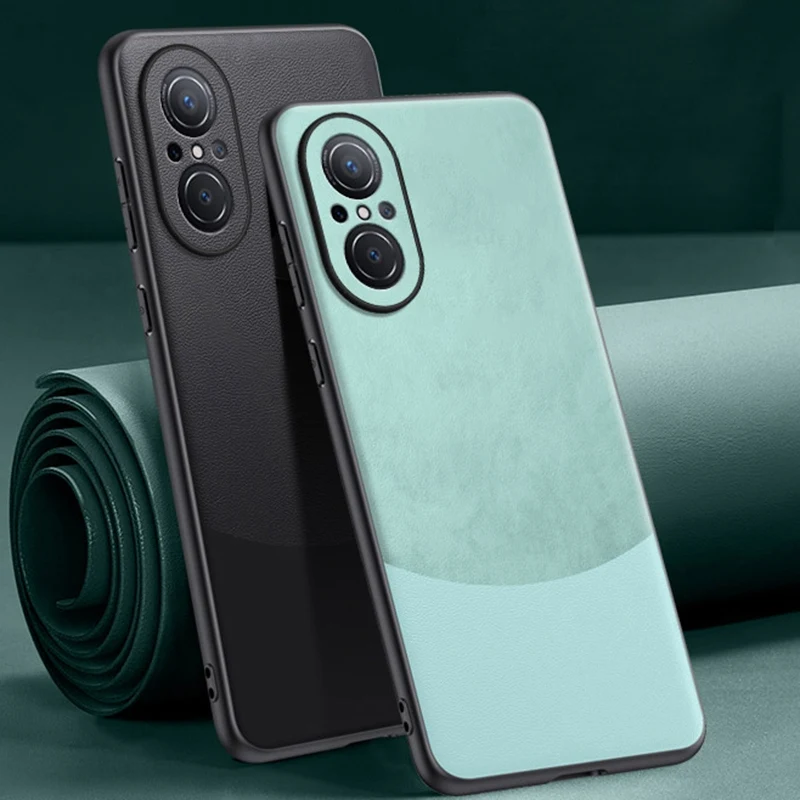 Funda de cuero PU de lujo para Huawei Nova 9 SE, funda trasera de silicona, protección de teléfono para Huawei Nova 9 Pro Nova9 SE 9SE Coque - imagen 3