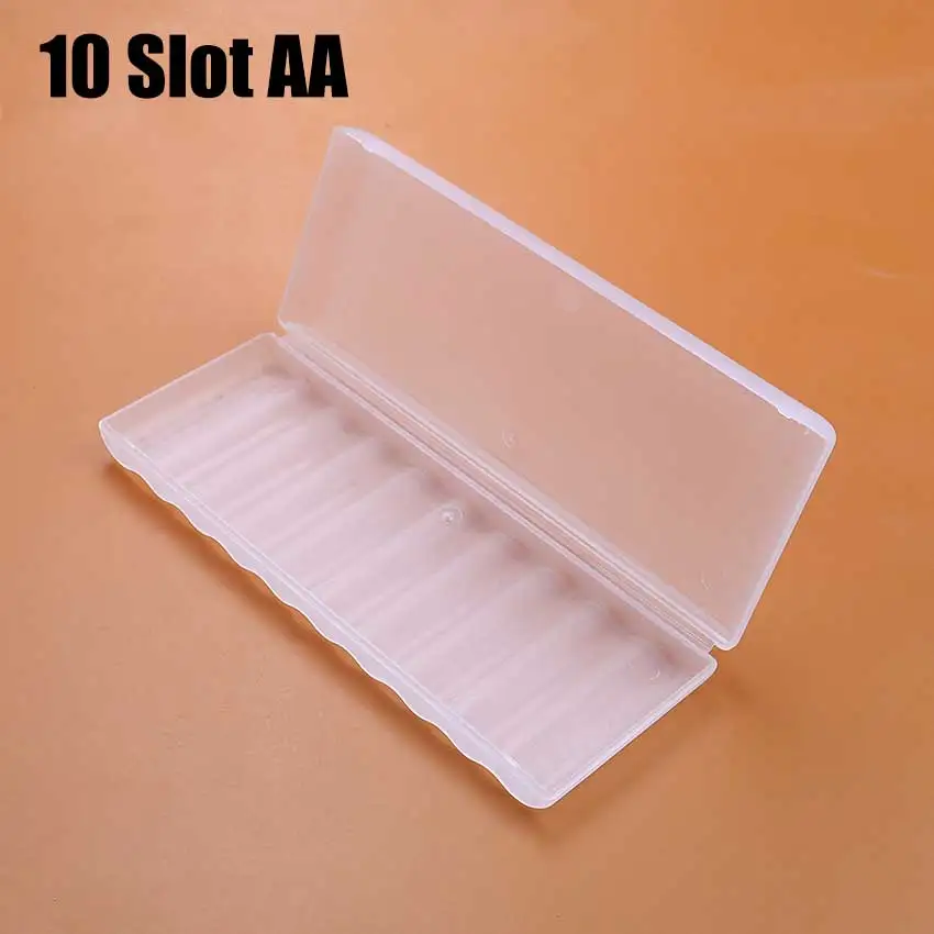 JCD 1 Uds 4 6 8 10 caja de batería con ranura organizador de plástico duro contenedor caja de almacenamiento de baterías para AAA AA - imagen 5