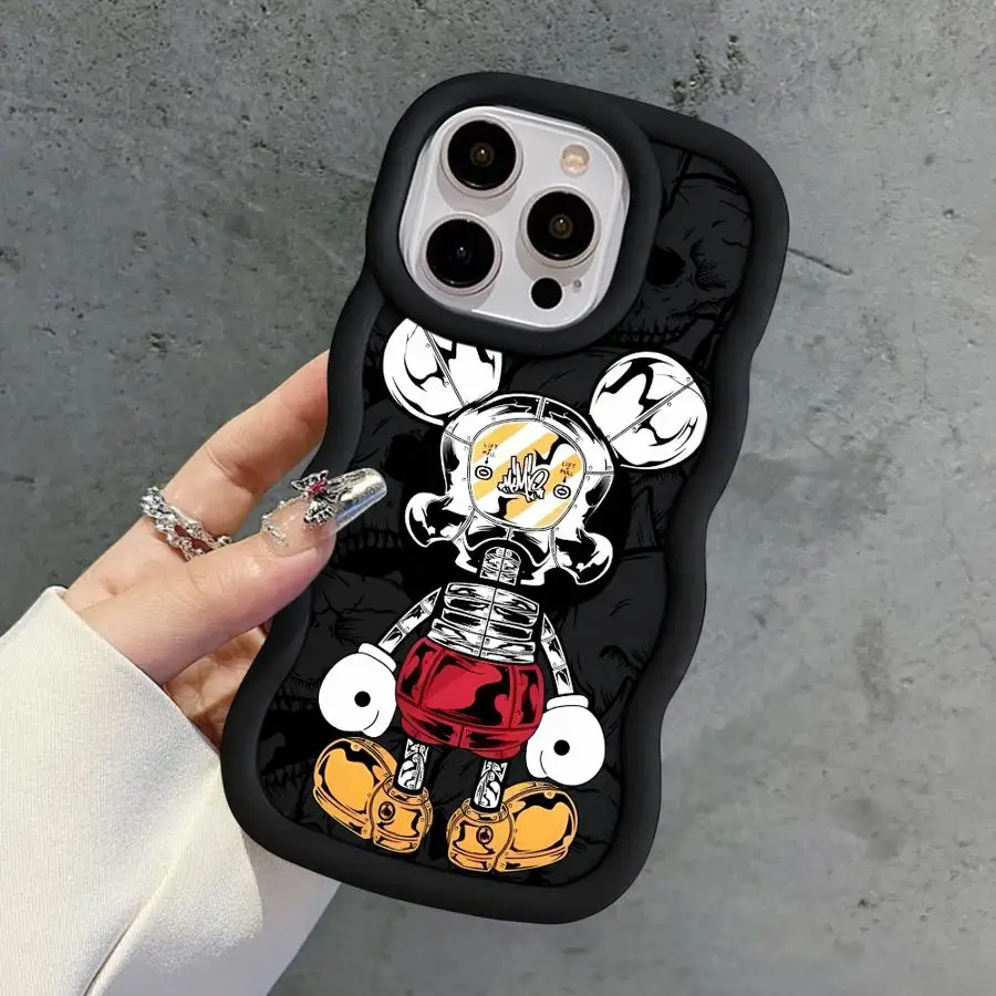 Funda de TPU suave con calavera de DisneyMickey para Apple iPhone 7 16e 13 12 11 Pro 12 16 15 14 Pro Max XS Max 15 16 Plus 8 - imagen 4
