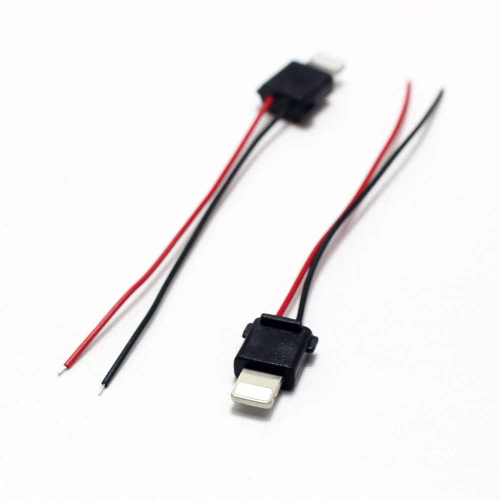 Conector macho USB IOS tipo soldadura de 2 pines para iphone tipo C con conector de placa de chip, piezas adaptador de cable de enchufe de línea de carga DIY, 2/5 Uds. - imagen 4