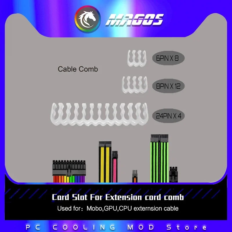 Peine Ranura Cable Computadora Cables PSU Cable Extensión ATX/GPU/CPU 24 Pines GPU 8 Pines CPU 4+4 Pines - Vista principal del producto