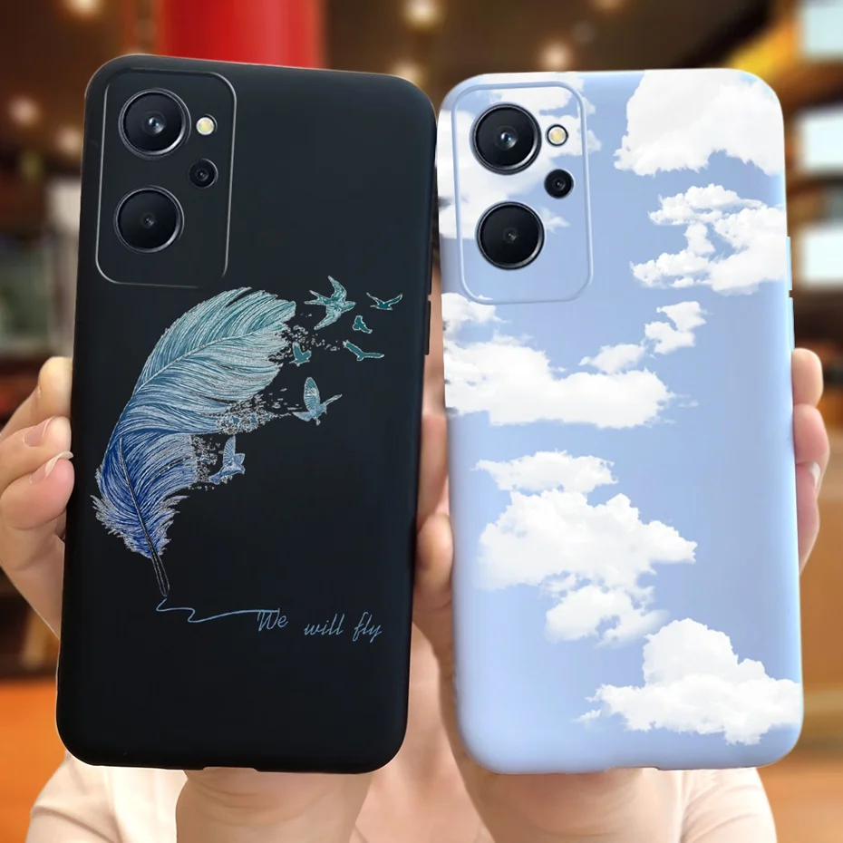 Para OPPO Realme 9i funda RMX3491 moda encantadora cubierta de silicona suave pintada para Realme9i 4G Realme9 i teléfono Shell parachoques Fundas - imagen 2