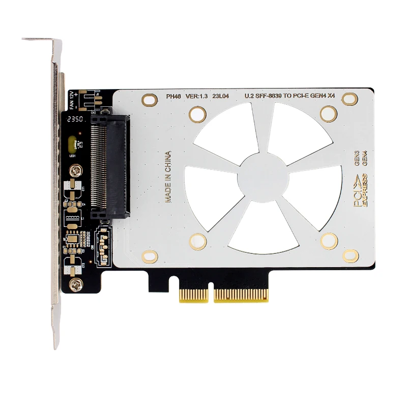 Adaptador U.2 a PCIE Riser PCI Express 3,0 X4/X8/X16 a SFF-8639 U.2 para Intel 750 2,5 "NVMe PCIE U2 SSD SATA SSD adaptador