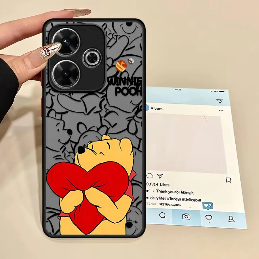 Funda de teléfono para Xiaomi Redmi 10A 9A 10C 14C K40 Pro 9T A2 + A4 A1 + 12C 9C TPU cubierta Disney Winnie The Pooh - imagen 5