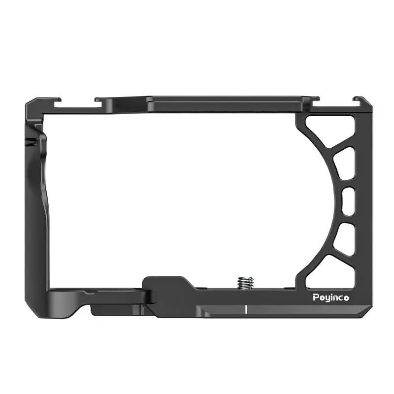 Jaula para cámara de vídeo con montaje en Zapata fría, aleación de aluminio de 1/4In y 3/8In para Sony A6500/A6400/A6300/A6100/A6000 - imagen 4