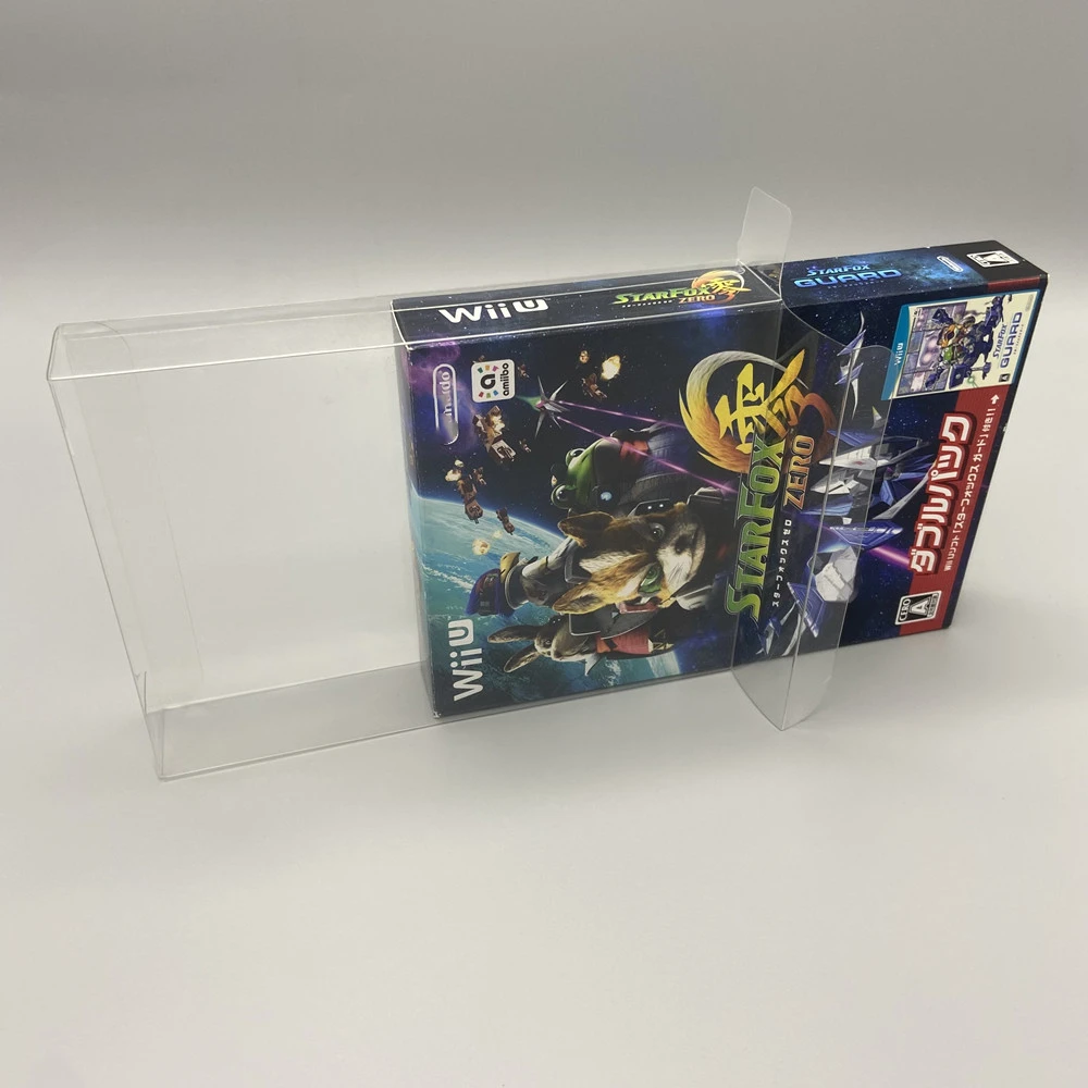 Protector de caja transparente para Nintendo Wii U/We & You Collect Boxes TEP Storage Game Shell vitrina transparente 2 en 1