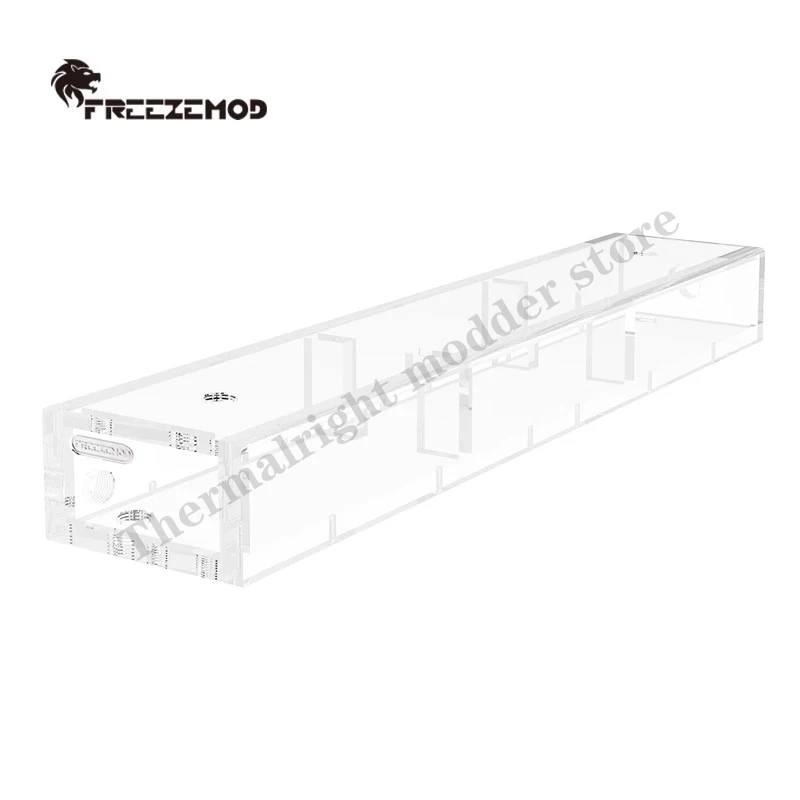 FREEZEMOD Depósito de enfriamiento por agua Tira larga Tanque de agua transparente acrílico industrial, Gran capacidad 10 mm de espesor 1000 ml S-H-SX - imagen 4