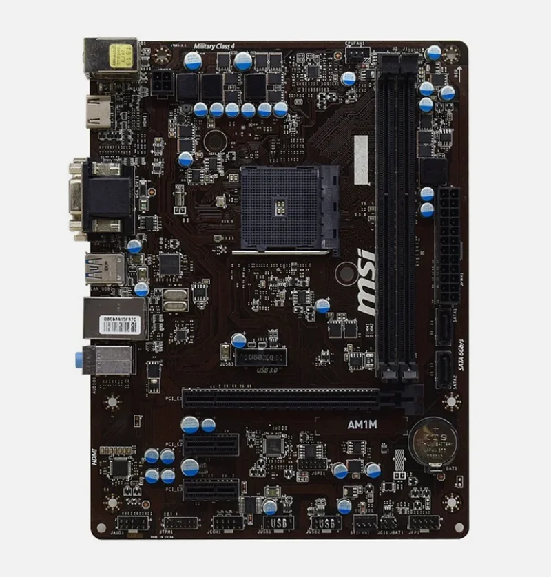 Placa base MSI AM1M M-ATX AMD Socket AM1 DDR3 32GB SATA2 HDMI DVI-D VGA para AMD Athlon X4/Sempron - imagen 2